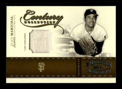 2004 Donruss Throwback Threads Juan Marichal #CC44 Century Collection Relic /250