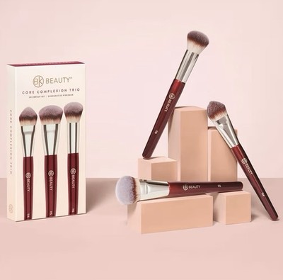 BK Beauty Core Complexion Trio 3PC Makeup Brush SET   114, 115, 116 BNIB