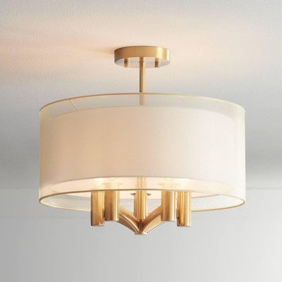 Caliari Modern Close to Ceiling Light Semi Flush Mount Fixture 18'' Wide 5-Lig...