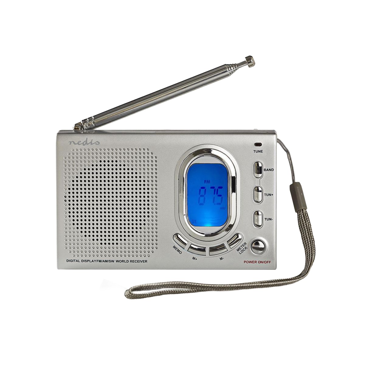 Radio portable AM FM SW avec réveil et prise casque universelle