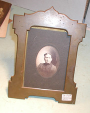 1930's Bronze Stand-Up Picture Frame