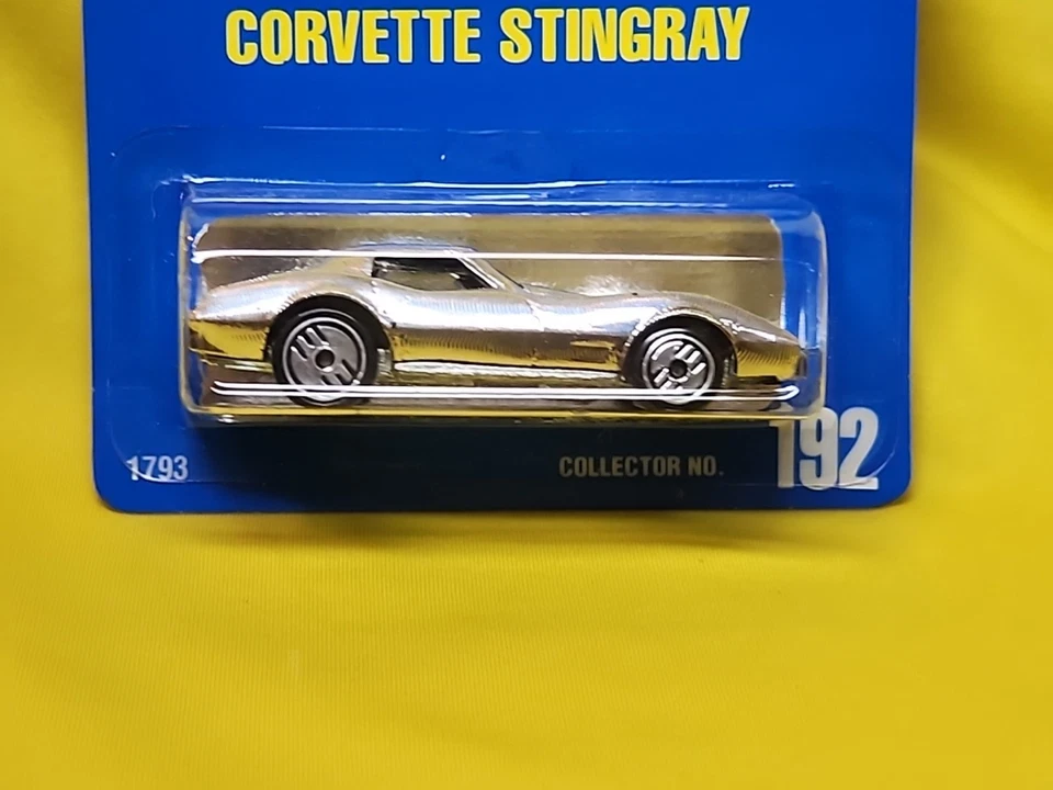 Tarjeta azul Hot Wheels Corvette Stingray 1991 Gleam Team plateada 192 nueva en paquete 🔥 (A3) Foto 3 de 4