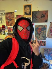 Handmade Classic Toby Spider-man 3D Mask Face Shell Eyes Helmet Cosplay Prop New