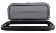 Marine Boat Waterproof Splash Guard in Black For Kenwood KMR-D372BT Receiver