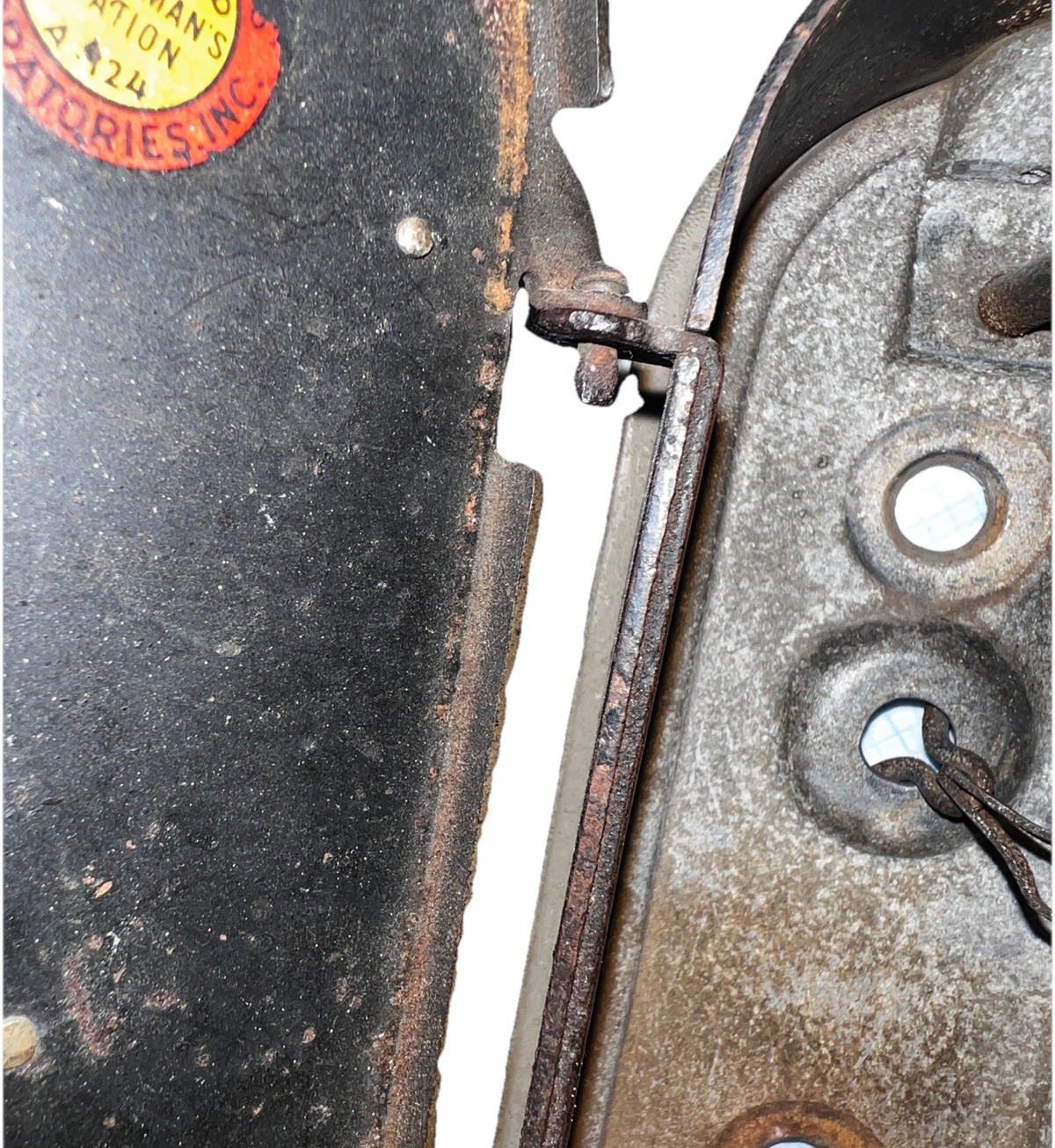 Vintage DETEX Watch Clock Corp Watchman’s Station Box #16 w/ #16 Key on Chain