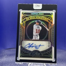 2024 Panini Three & Two Chipper Jones On Deck Auto #32/32 Bookend 