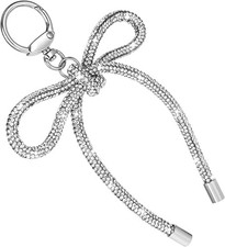 Bow Purse Charm Keychain Handbag Accessory for Women
