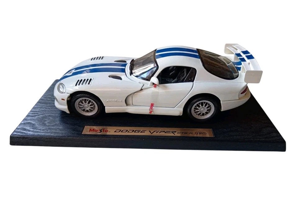 *HH* Modellino 1:18 Auto Maisto Dodge Viper GTS R 1997 macchina Automobile Car - Immagine 3 di 4