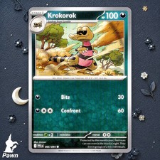 Krokorok 65/94 Phantasmal Flames Common Pokemon TCG Card Trading NM Art Uninori