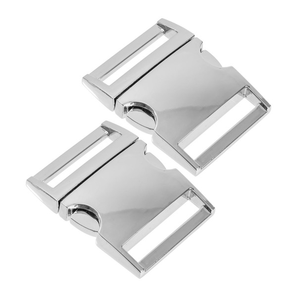 Steckschnalle Silber Metall 38 Mm Klickverschluss Gurtschnalle Rucksack Gurtband-image