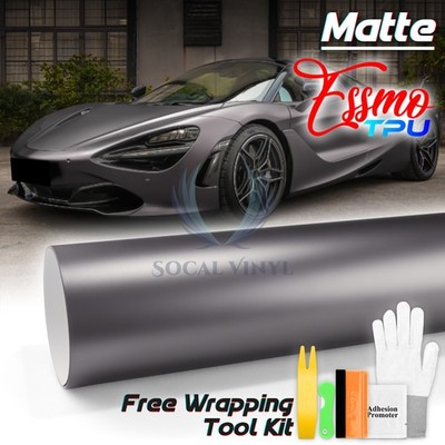 TPU Color Matte Deep Silver PPF Paint Protection Film Dry Wet Apply Vinyl Wrap