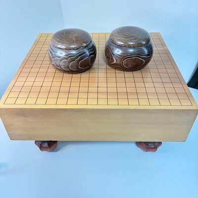 Go Board Igo Spiel 6 Zoll Dicke Weiße Schale Schwarz Schiefer Bein Schüssel S...