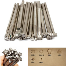 20Pcs Leather Stamping Tools Leather Working Saddle Making Stamps Tool Leather S