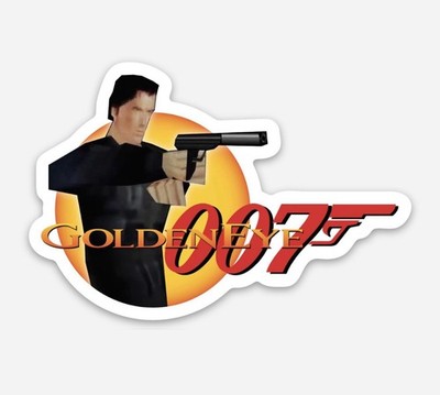 3  James Bond 007 Goldeneye N64 Sticker Decal Matte Finish Dishwasher Safe