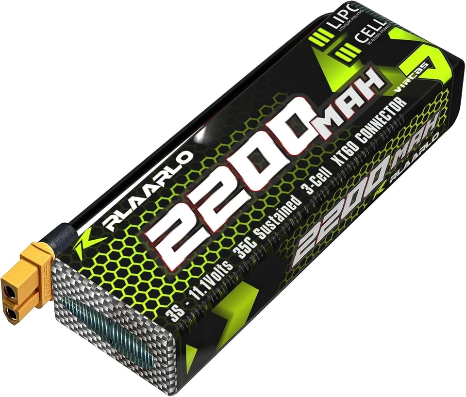 High Performance 3S Lipo Battery Pack 11.1V 2200mah - Image 2 of 2