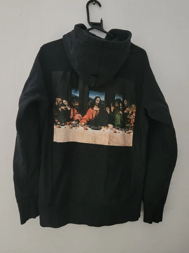 FW12 Supreme Last Supper hooded sweatshirt Black hoodie M Medium 2012 Vintage