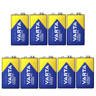 9 x VARTA Longlife Power Batterie 9V E Block 6LP3146 MN 1604 4922 Alkaline Batte