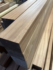 SAPELE HARDWOOD TIMBER  - BUNDLE OF X4 (MAHOGANY) Wood 70mm x 94mm x 400mm