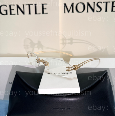 GentleMonster Sunglasses Oval BOLD - Node 030 Gold Frame Clear