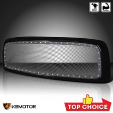Fits 2002-2005 Dodge Ram 1500 2500 3500 Rivet Mesh Front Grille Black Wshell
