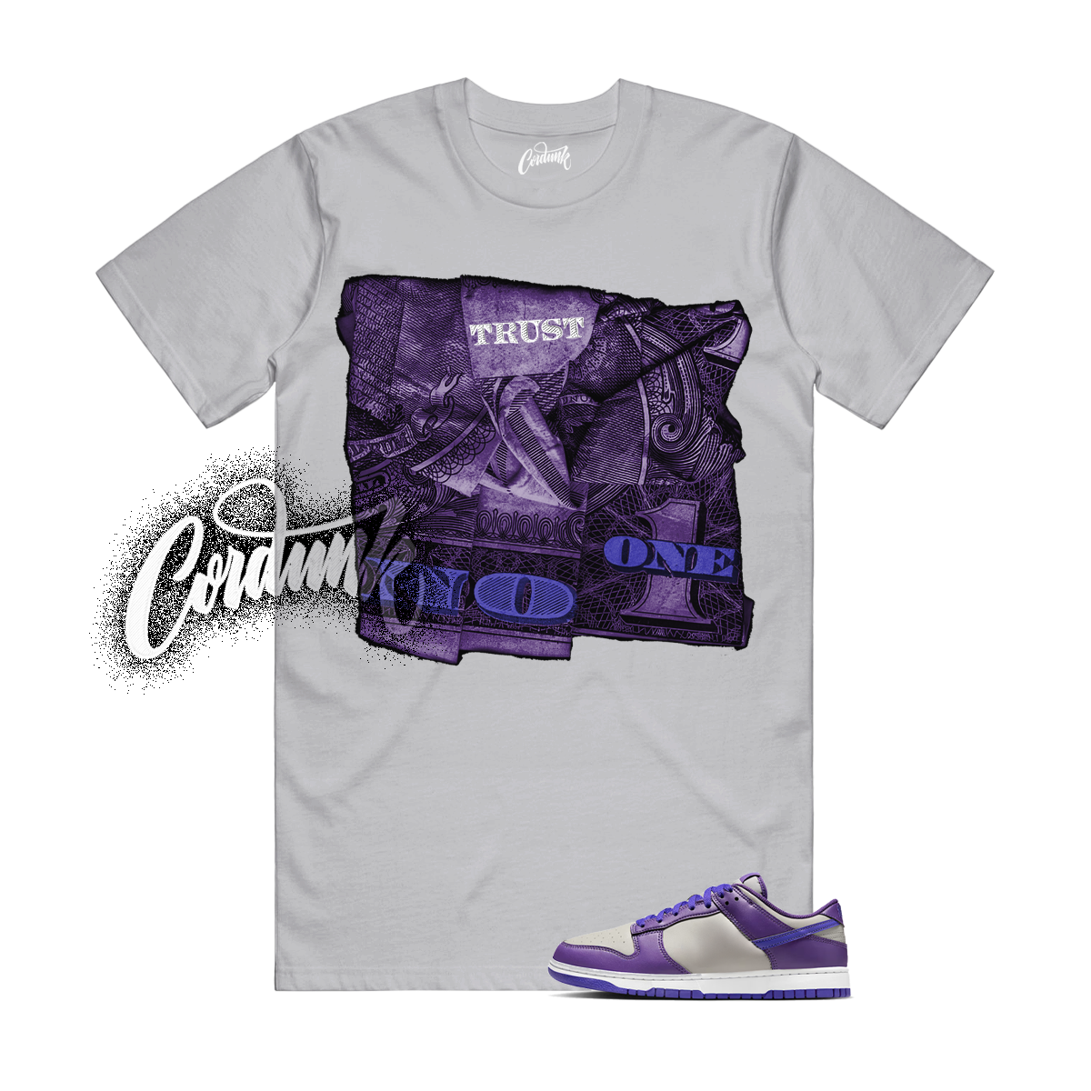 Dunk Persian Violet College Grey Wild Grape Low T Shirt Match