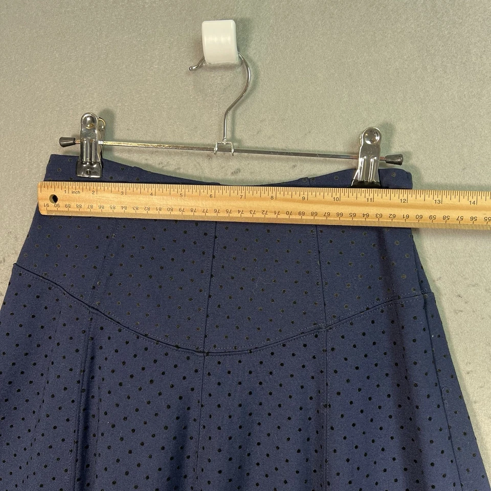 Maeve By Anthropology Размер 0 Темно-синяя Вискозная Смесь В горошек Вязаная Юбка - Изображение 2 из 4