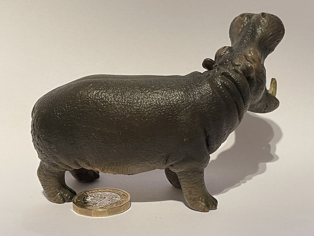 🇩🇪 SCHLEICH Hippo HIPPOPOTAMUS Wild Safari Zoo SOLID ANIMAL ELC