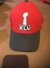 Stadium Collection NFL SUPER BOWL XLV Red HAT PACKERS STEELERS Msrp $32.00