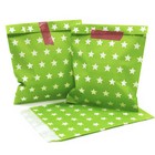 25 Papiertüten grün Sterne Candy bag Candy bar Mitgebsel Tüten