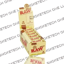 RAW ORGANIC ROLLS KINGSIZE WIDE-12pks per display