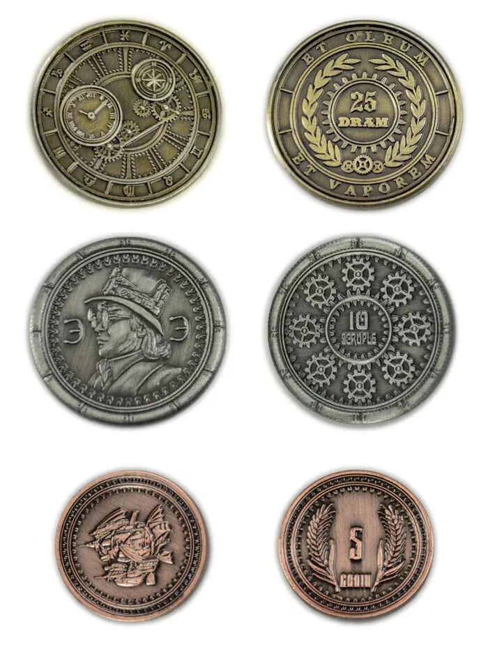 Set of 10 Gold LARP Coins