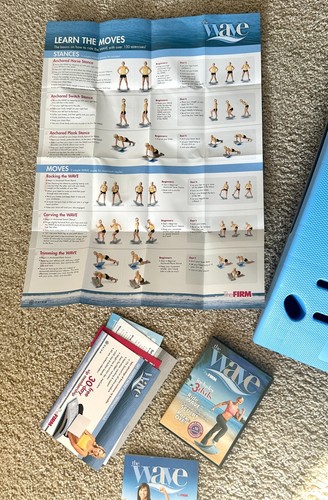 The Wave Slimming System Workout Step Board Gaiam The Firm W/Dvds, Poster & Mat - Picture 4 of 6