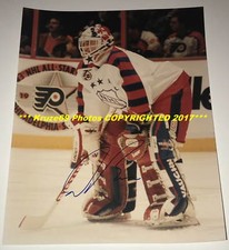 DON BEAUPRE Defends NET 1992 ALL STAR GAME Auto SIGNED 11x14 Photo CAPITALS GOAL