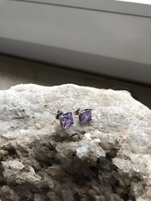 Vintage Ohrstecker 925 mit elegantem Amethyst.