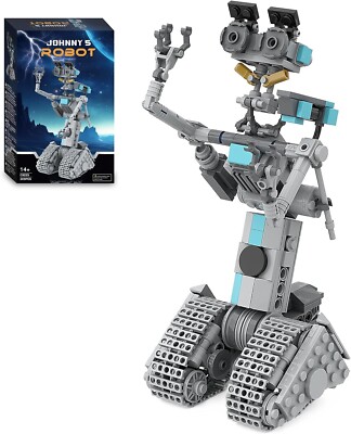 Johnny 5 Robot Short Circuit Building Set, Short Open Circuit Robot Model Toys