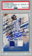 Vladimir Guerrero Jr 2019 Diamond Kings Autographed Jersey RC Card - PSA/DNA 10