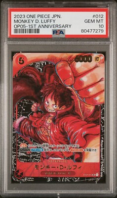 PSA 10 Monkey D. Luffy SR ST01-012 OP05 Awakening of The New PSA 10 Monkey D. Luffy SR ST01-012 OP05 Awakening of The New