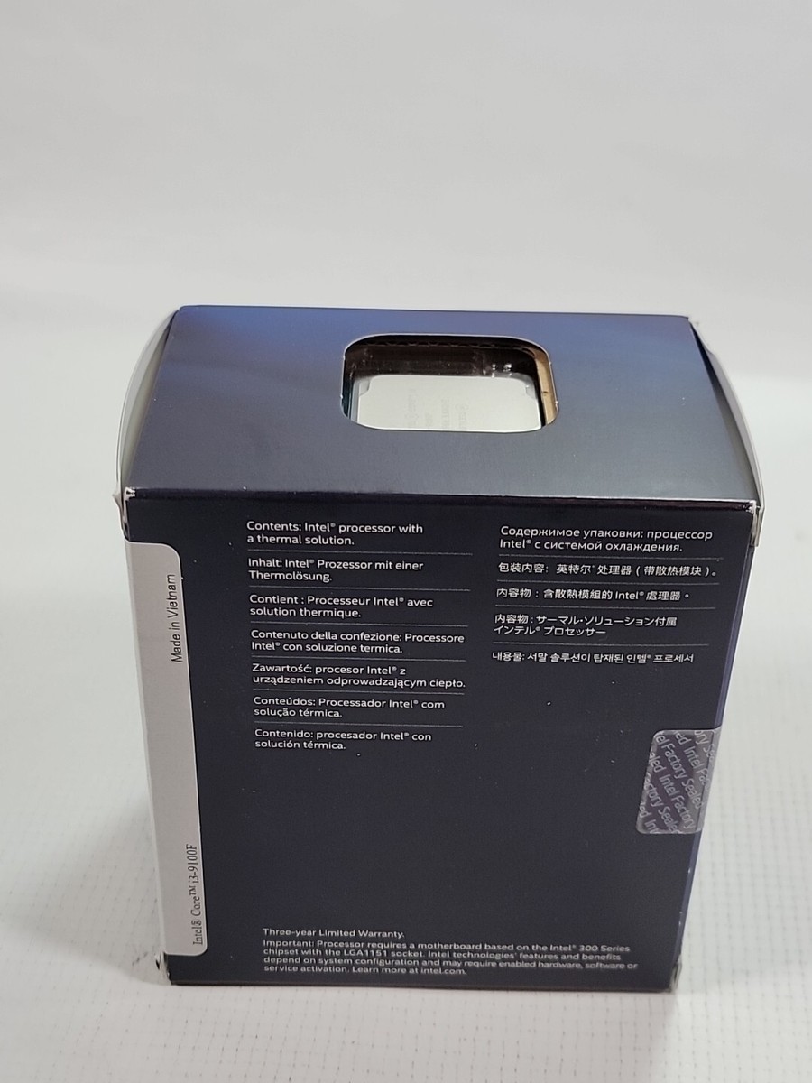 Intel Core BX80684I39100F I3-9100f 4.2 GHz Desktop Processor