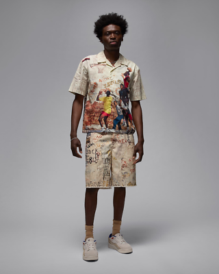 Nike Air Jordan 85 Men's Camp Shirt Sail HF9347-133 | eBay