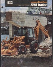 CASE "590 turbo" Loadear Backhoe Brochure Leaflet
