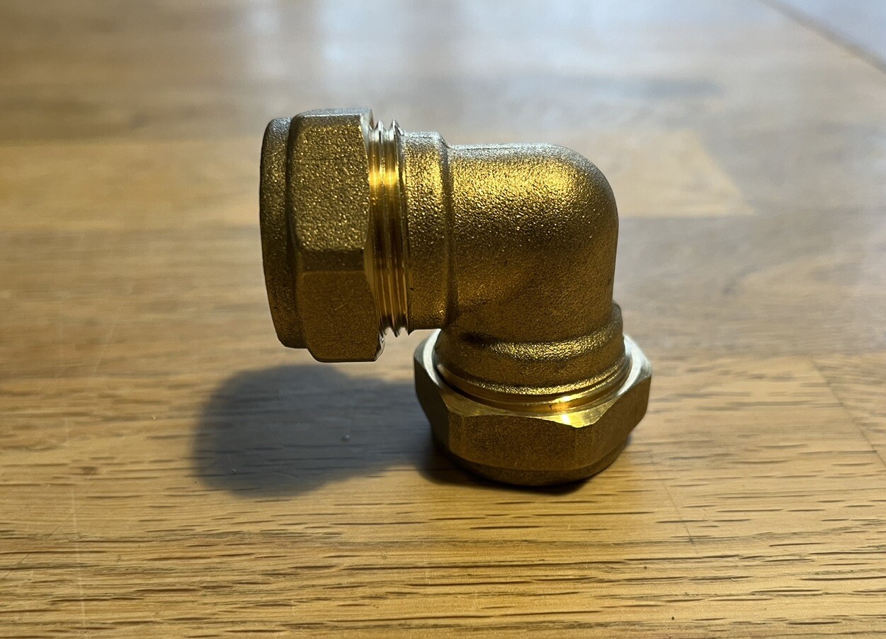 22MM COMPRESSION ELBOW 90 FITTINGS PLUMBING COPPER PIPE UK eBay