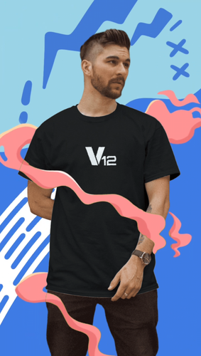 V12 Tunning Cars Men`s T-shirts Engine Power Truck Driver Perfect Birthday Gift - Video 1 of 1
