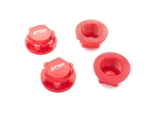 ATOPRC Aluminum closed wheel nuts for Losi 5ive-T/B, Mini, DBXL and MTXL - Picture 2 of 8