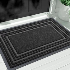Floor Door Mat, Outdoor Mat for Home Entrance Natural Rubber Mat, Non Slip, Heav