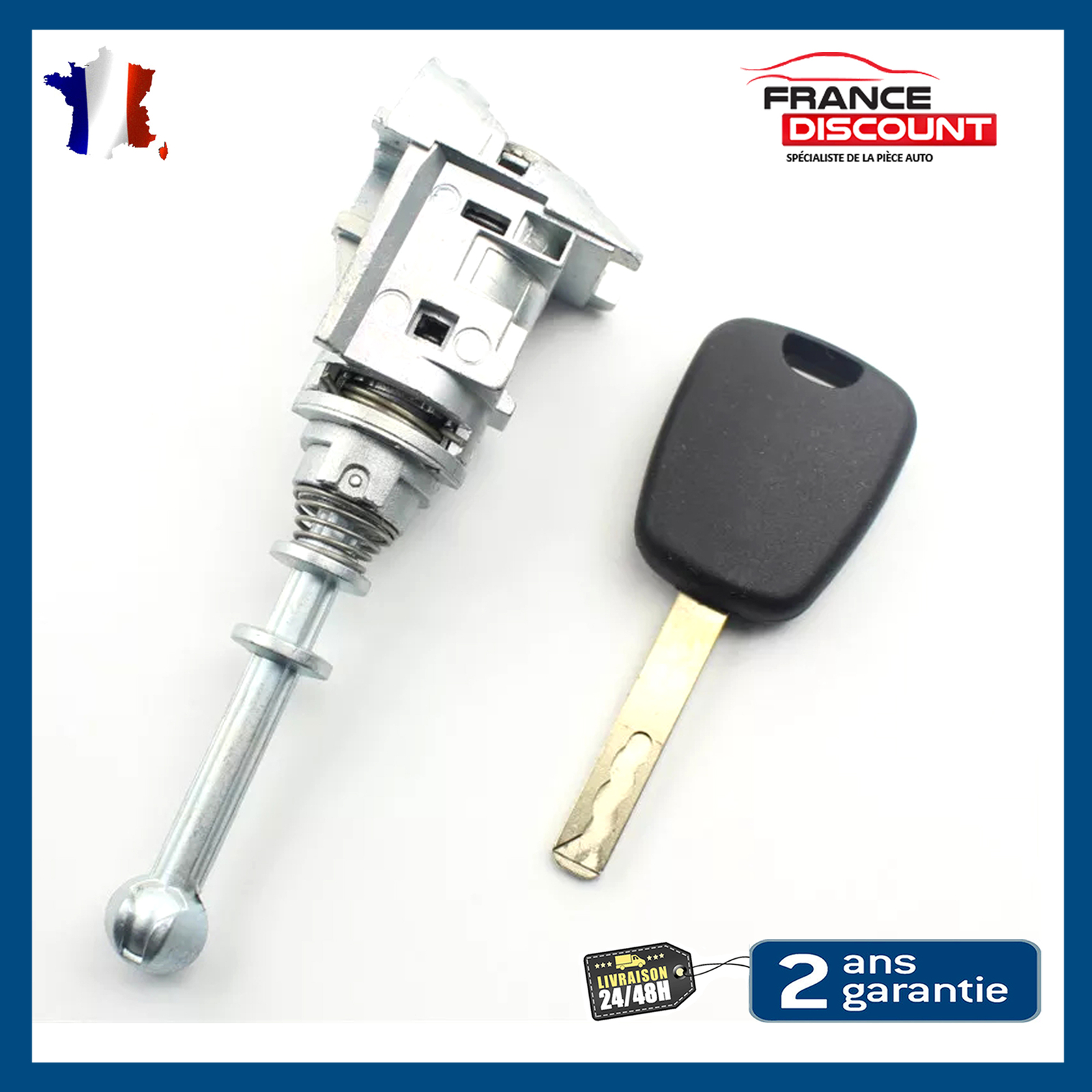 Cylindre barillet de serrure 9170Y0 9170Y1 pour porte avant gauche Citroën C4 I avec clés