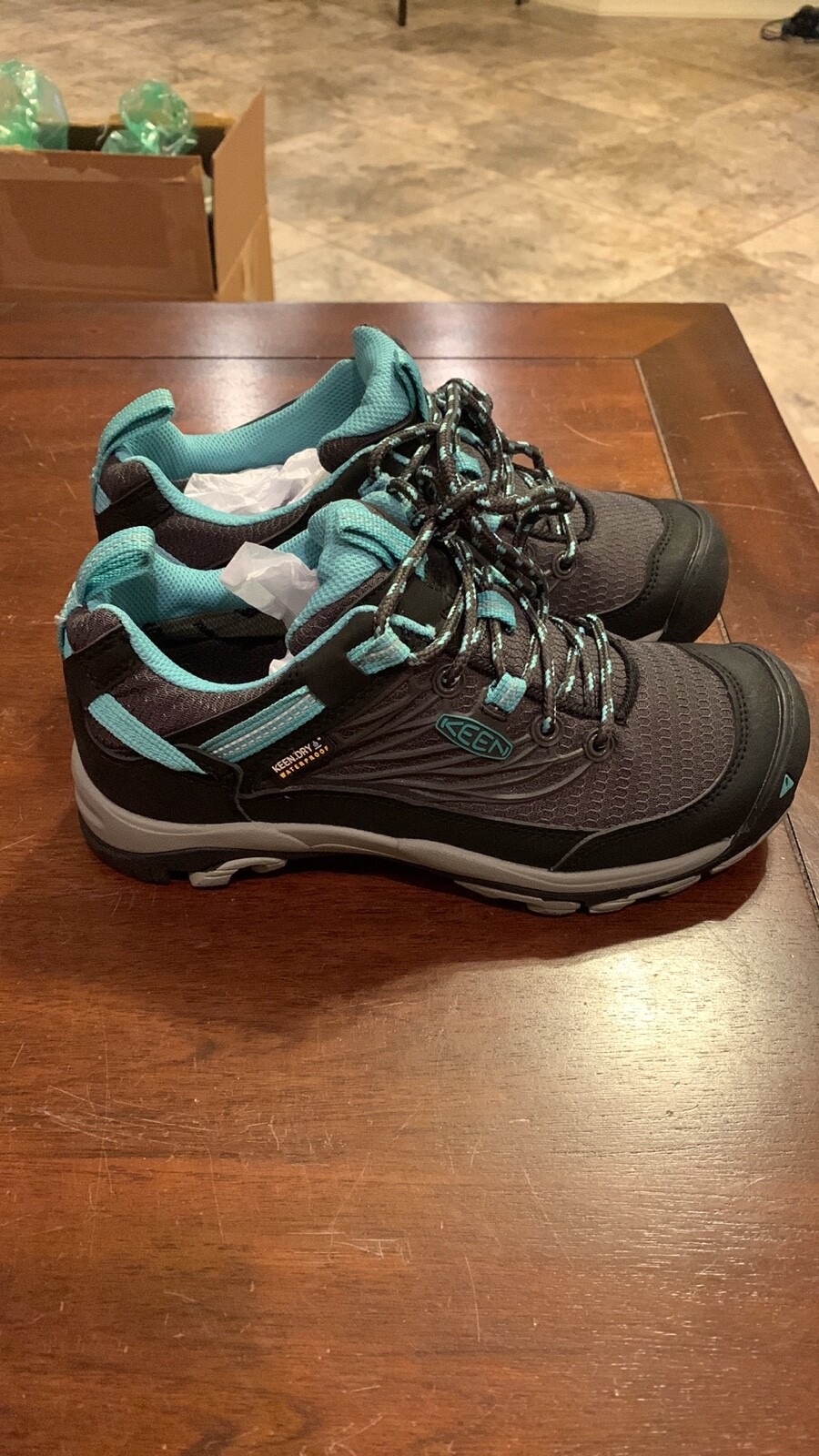 SCARPE DA TREKKING TRAIL KEEN IMPERMEABILI DI QUALITÀ NUOVE SENZA SCATOLA TAGLIA 5