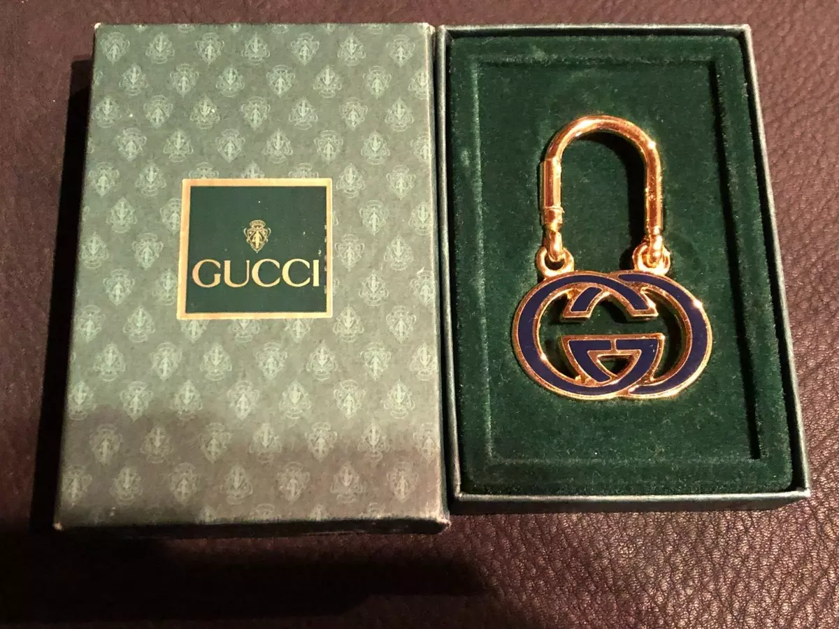 GUCCI Key holder Key ring Key chain Bag charm AUTH Vintage Rare GG Coin F/S  G53