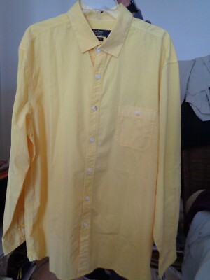 New NAT NAST Retro 50's Style! Yellow Loop Back! Long Sleeves 100% Cotton  XL