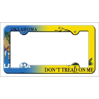Oklahoma Dont Tread Novelty Metal License Plate Frame