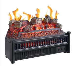 Electric Fireplace Logs Heater Realistic Flame Hearth Insert Wood
